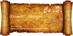 Csomó Dorina névjegykártya